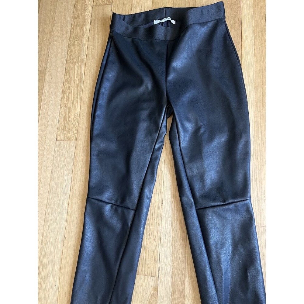 Emerson Fry XS Vegan Leather Leggings Pull On Pants Black women’s - Picture 5 of 16